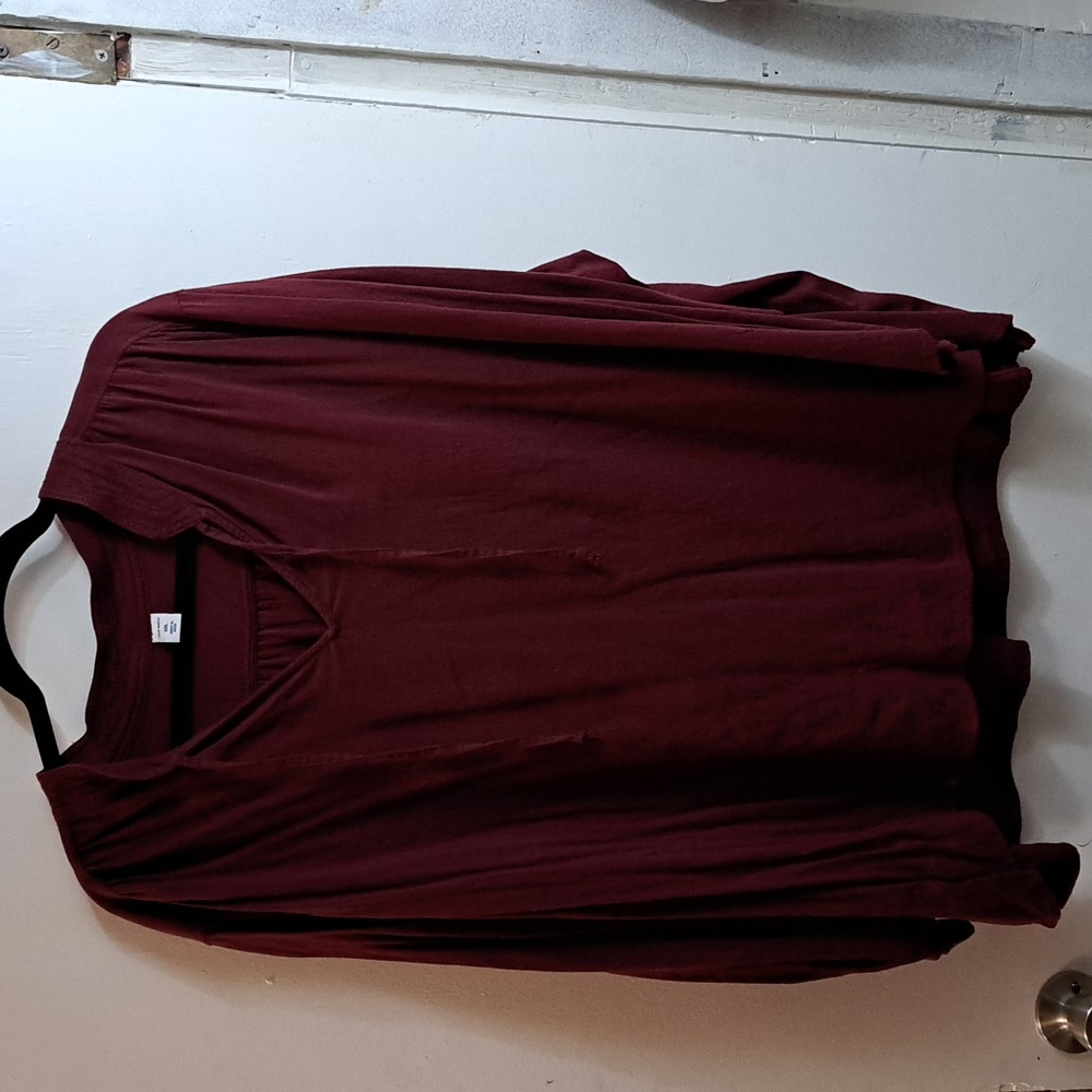 Ols Navy maroon blouse sixe2X
